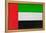 United Arab Emirates Flag Design with Wood Patterning - Flags of the World Series-Philippe Hugonnard-Framed Stretched Canvas