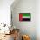 United Arab Emirates Flag Design with Wood Patterning - Flags of the World Series-Philippe Hugonnard-Framed Stretched Canvas displayed on a wall