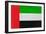 United Arab Emirates Flag Design with Wood Patterning - Flags of the World Series-Philippe Hugonnard-Framed Art Print