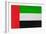 United Arab Emirates Flag Design with Wood Patterning - Flags of the World Series-Philippe Hugonnard-Framed Art Print