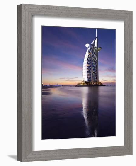 United Arab Emirates (UAE), Dubai, the Burj Dubai Hotel at Night-Gavin Hellier-Framed Photographic Print