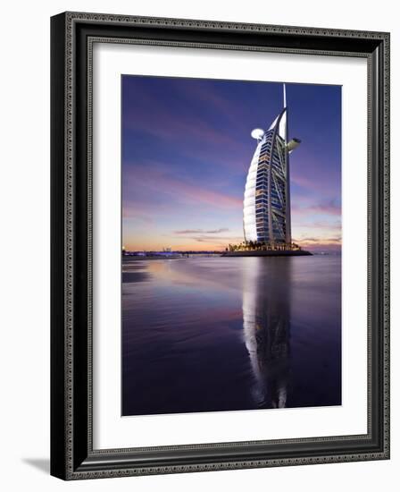 United Arab Emirates (UAE), Dubai, the Burj Dubai Hotel at Night-Gavin Hellier-Framed Photographic Print