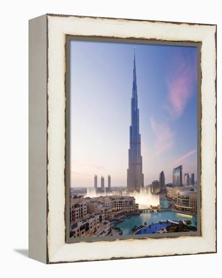 United Arab Emirates (UAE), Dubai, the Burj Khalifa-Gavin Hellier-Framed Premier Image Canvas