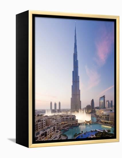 United Arab Emirates (UAE), Dubai, the Burj Khalifa-Gavin Hellier-Framed Premier Image Canvas