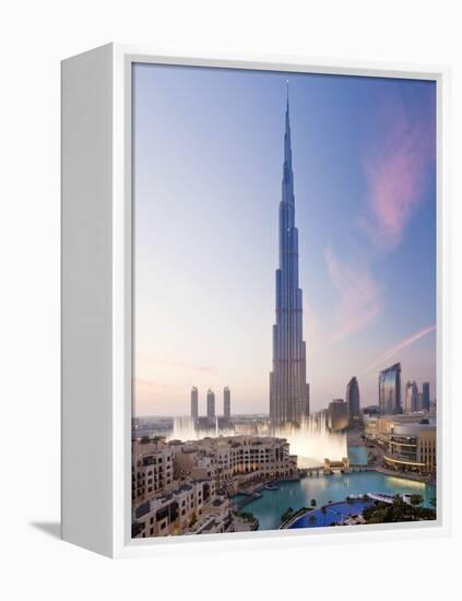 United Arab Emirates (UAE), Dubai, the Burj Khalifa-Gavin Hellier-Framed Premier Image Canvas
