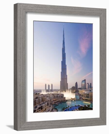 United Arab Emirates (UAE), Dubai, the Burj Khalifa-Gavin Hellier-Framed Photographic Print