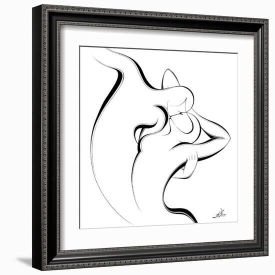 United Couple I-Alijan Alijanpour-Framed Art Print