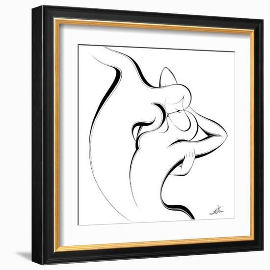 United Couple I-Alijan Alijanpour-Framed Art Print