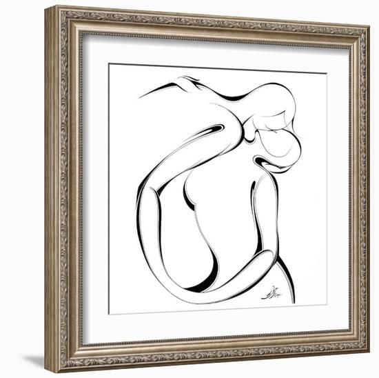 United Couple III-Alijan Alijanpour-Framed Art Print