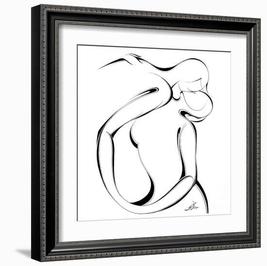 United Couple III-Alijan Alijanpour-Framed Art Print