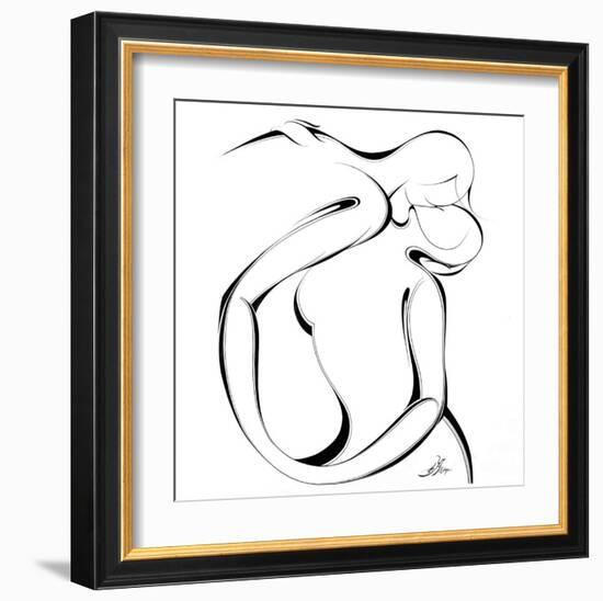 United Couple III-Alijan Alijanpour-Framed Art Print