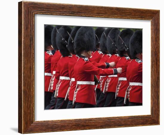 United Kingdom, England, London, the Mall, Trooping of the Colour, Solders/Guards-Jane Sweeney-Framed Photographic Print