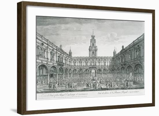 United Kingdom, England, London, View of the Stock Exchange Square-null-Framed Giclee Print