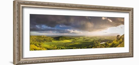 United Kingdom, England, North Yorkshire. a Clearing Storm over Sutton Bank.-Nick Ledger-Framed Photographic Print