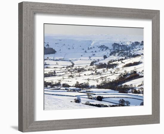 United Kingdom, England, North Yorkshire, Kirkbymoorside, Blakey Ridge. the View Into Farndale.-Nick Ledger-Framed Photographic Print