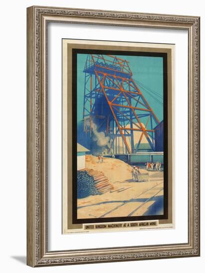 United Kingdom Machinery at a South African Mine-Austin Cooper-Framed Giclee Print