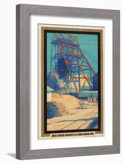 United Kingdom Machinery at a South African Mine-Austin Cooper-Framed Giclee Print
