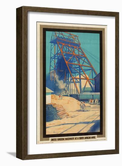 United Kingdom Machinery at a South African Mine-Austin Cooper-Framed Giclee Print