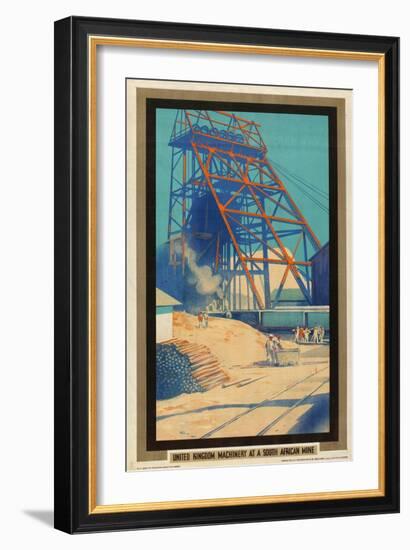United Kingdom Machinery at a South African Mine-Austin Cooper-Framed Giclee Print