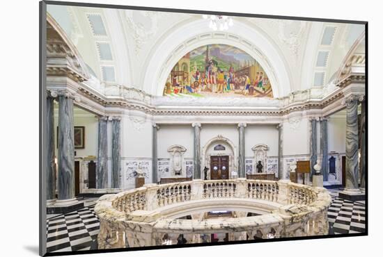 United Kingdom, Northern Ireland, County Antrim, Belfast. The interior of City Hall.-Nick Ledger-Mounted Photographic Print