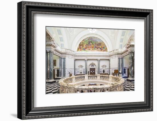United Kingdom, Northern Ireland, County Antrim, Belfast. The interior of City Hall.-Nick Ledger-Framed Photographic Print