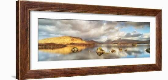 United Kingdom, Uk, Scotland, Highlands, Lochin Na H'Achlaise and the Black Mount, Rannoch Moor-Luciano Gaudenzio-Framed Photographic Print