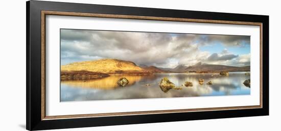 United Kingdom, Uk, Scotland, Highlands, Lochin Na H'Achlaise and the Black Mount, Rannoch Moor-Luciano Gaudenzio-Framed Photographic Print