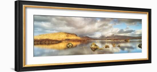 United Kingdom, Uk, Scotland, Highlands, Lochin Na H'Achlaise and the Black Mount, Rannoch Moor-Luciano Gaudenzio-Framed Photographic Print