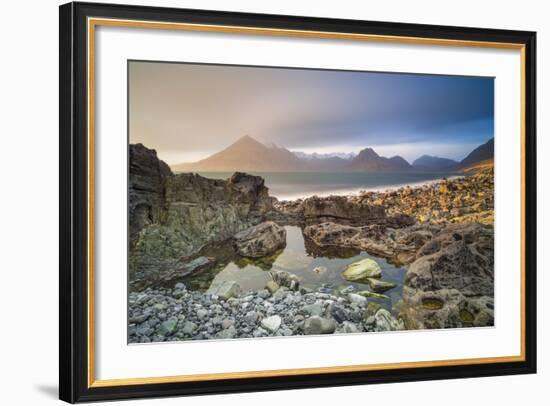 United Kingdom, Uk, Scotland, Inner Hebrides, the Cuillin Hills View from Elgol Beach-Fortunato Gatto-Framed Photographic Print