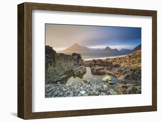 United Kingdom, Uk, Scotland, Inner Hebrides, the Cuillin Hills View from Elgol Beach-Fortunato Gatto-Framed Photographic Print