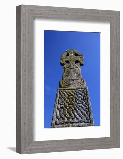 United Kingdom, Wales, Carew. The Carew Cross dates from the 11th century.-Kymri Wilt-Framed Photographic Print