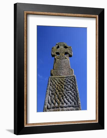 United Kingdom, Wales, Carew. The Carew Cross dates from the 11th century.-Kymri Wilt-Framed Photographic Print