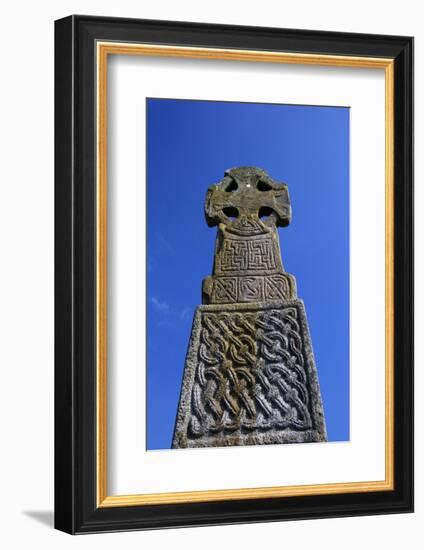 United Kingdom, Wales, Carew. The Carew Cross dates from the 11th century.-Kymri Wilt-Framed Photographic Print