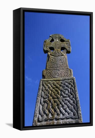 United Kingdom, Wales, Carew. The Carew Cross dates from the 11th century.-Kymri Wilt-Framed Premier Image Canvas