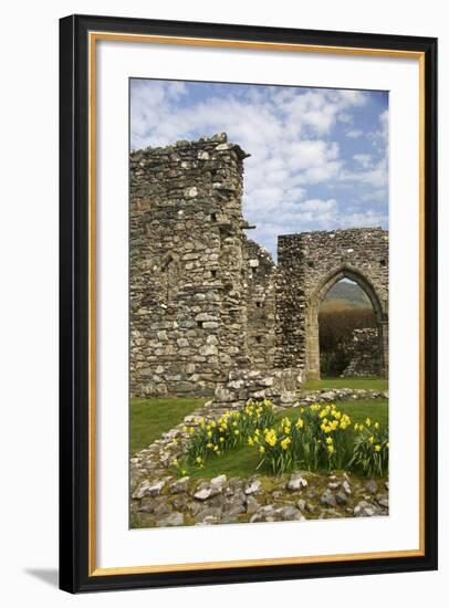 United Kingdom, Wales. Cymer Abbey in Gwynedd, a Welsh Historic Monument of Cadw-Kymri Wilt-Framed Photographic Print