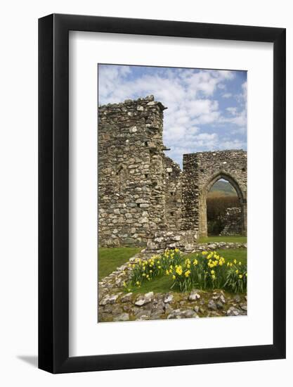 United Kingdom, Wales. Cymer Abbey in Gwynedd, a Welsh Historic Monument of Cadw-Kymri Wilt-Framed Photographic Print