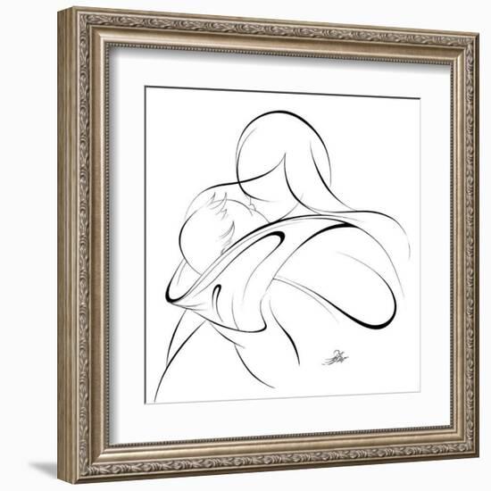 United Mother and Children II-Alijan Alijanpour-Framed Art Print