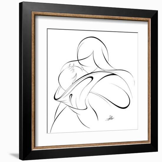 United Mother and Children II-Alijan Alijanpour-Framed Art Print