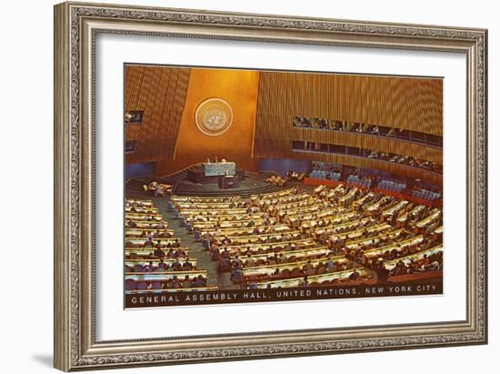 United Nations General Assembly Hall, New York City-null-Framed Premium Giclee Print