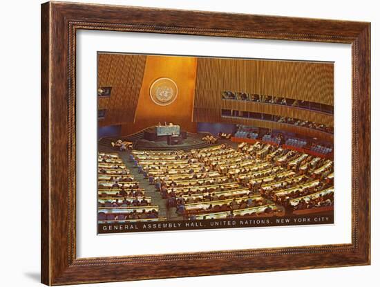 United Nations General Assembly Hall, New York City-null-Framed Premium Giclee Print