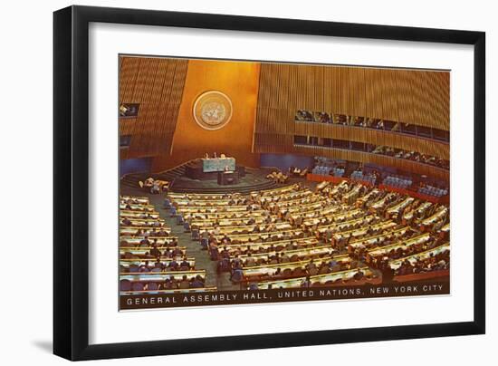 United Nations General Assembly Hall, New York City-null-Framed Premium Giclee Print