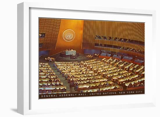 United Nations General Assembly Hall, New York City-null-Framed Premium Giclee Print