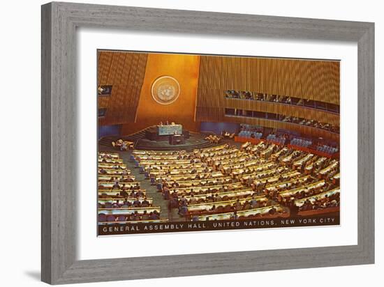 United Nations General Assembly Hall, New York City-null-Framed Art Print