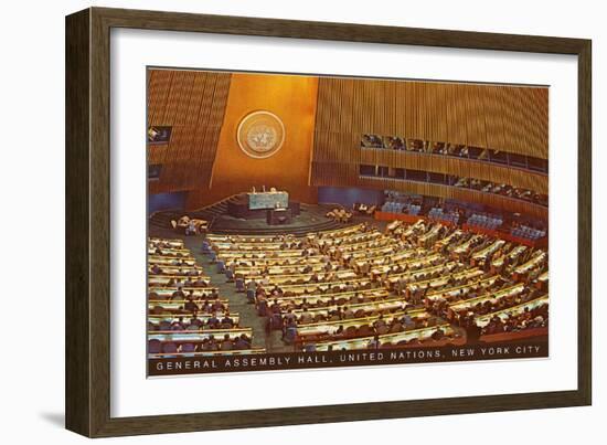 United Nations General Assembly Hall, New York City-null-Framed Art Print