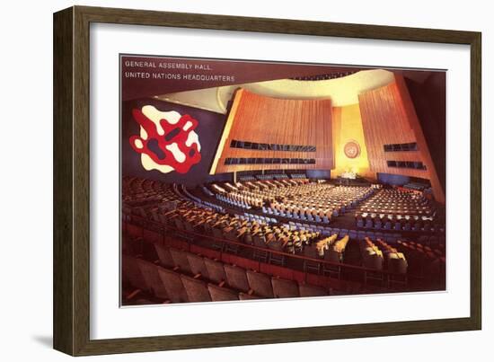 United Nations General Assembly Hall, New York City-null-Framed Art Print