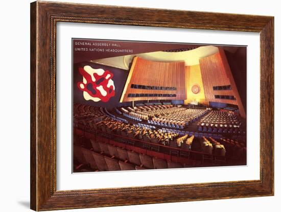 United Nations General Assembly Hall, New York City-null-Framed Art Print