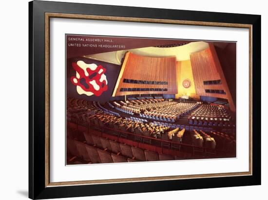 United Nations General Assembly Hall, New York City-null-Framed Art Print