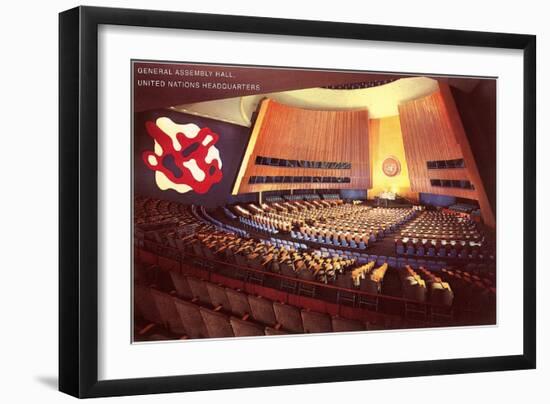 United Nations General Assembly Hall, New York City-null-Framed Art Print