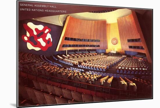 United Nations General Assembly Hall, New York City-null-Mounted Art Print