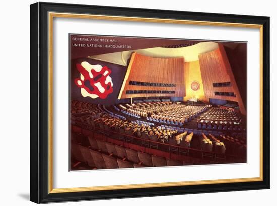 United Nations General Assembly Hall, New York City-null-Framed Art Print